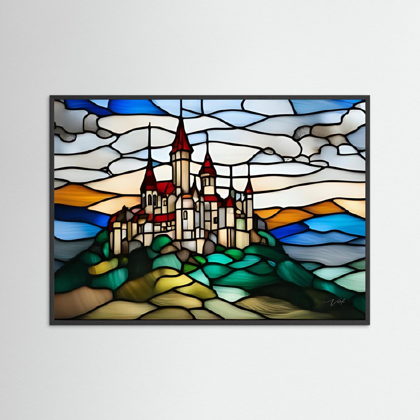 CASTLE ON THE HILL by Verdi Art