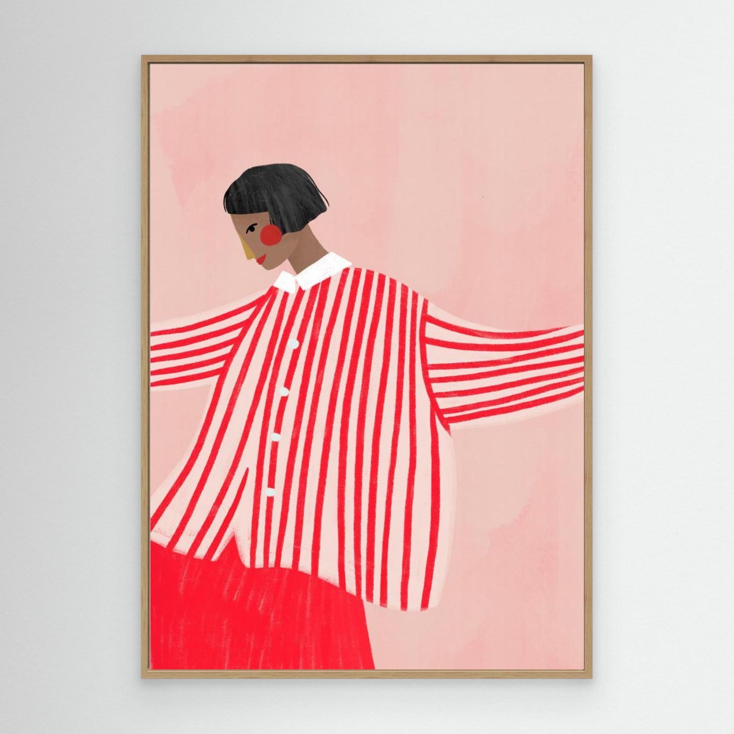 The Woman With the Red Stripes by Bea Müller