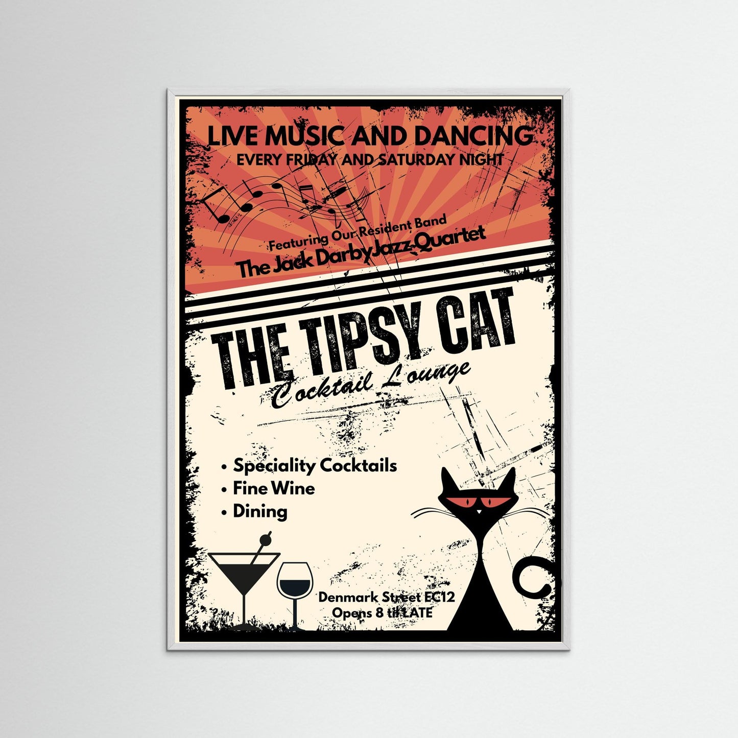 THE TIPSY CAT: Cocktail Lounge by Verdi Art