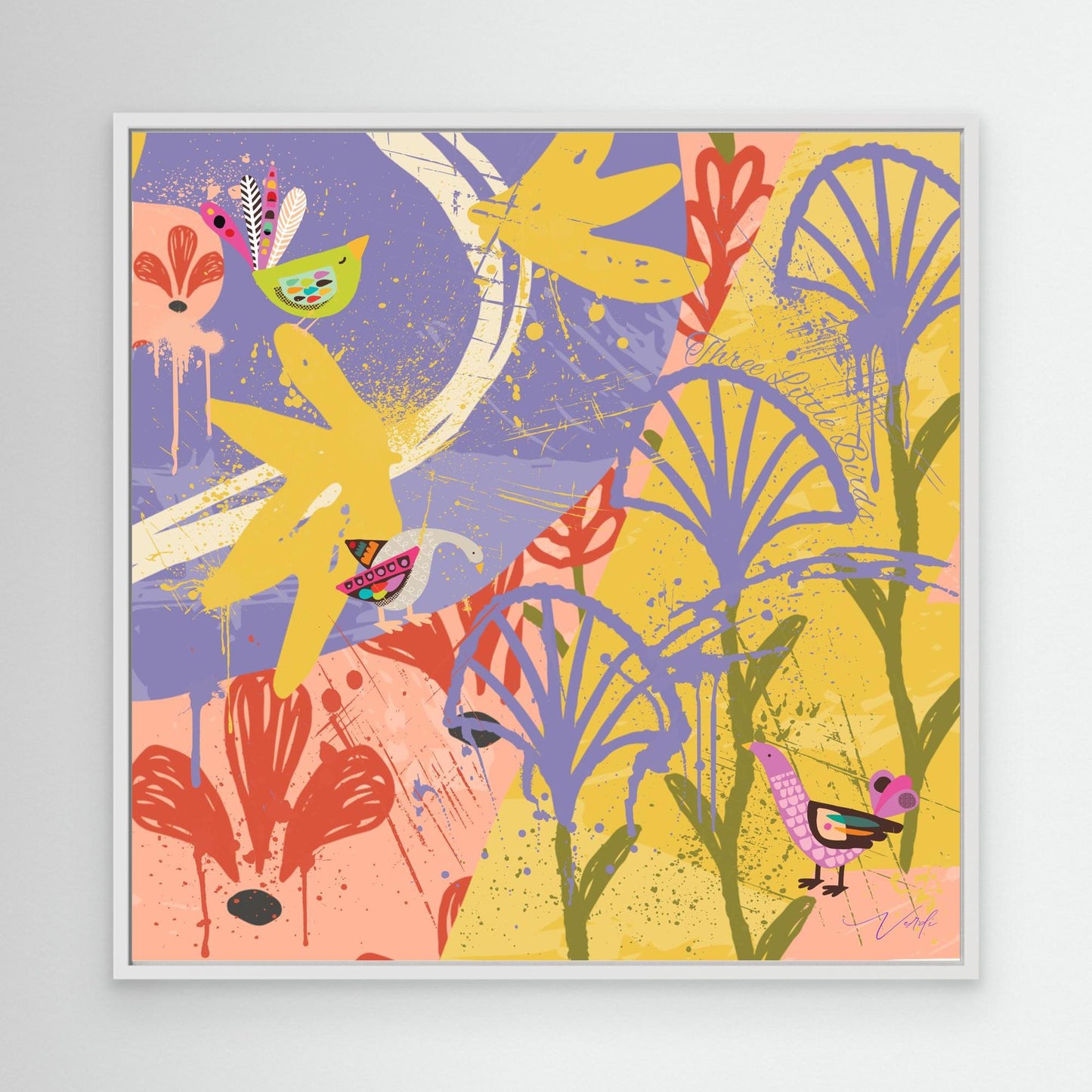 THREE LITTLE BIRDS by Verdi Art