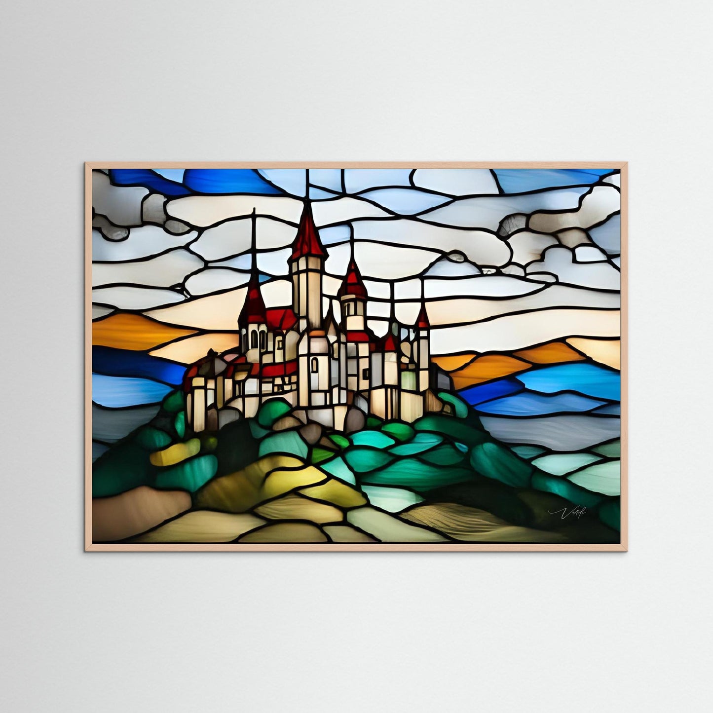 CASTLE ON THE HILL by Verdi Art
