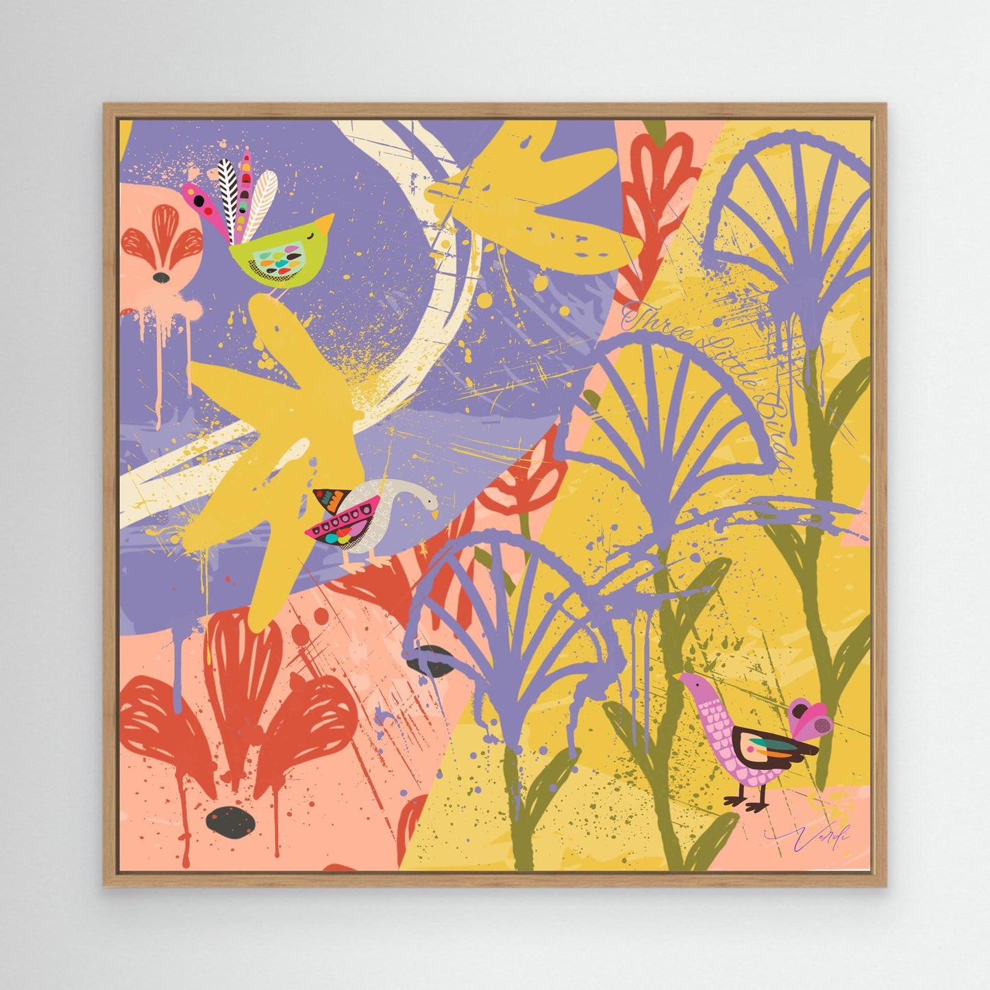 THREE LITTLE BIRDS by Verdi Art