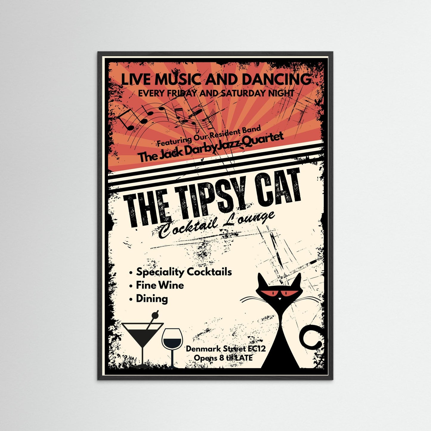 THE TIPSY CAT: Cocktail Lounge by Verdi Art