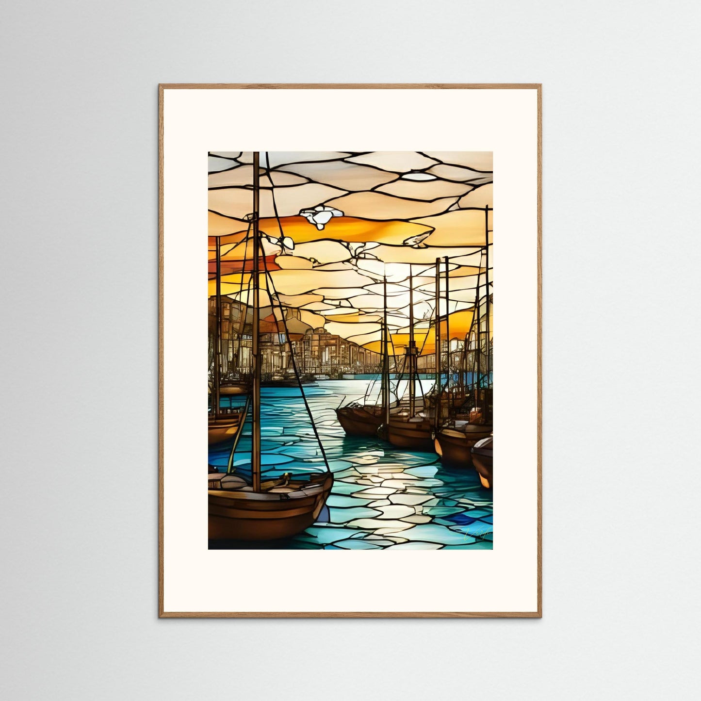 SUNSET HARBOUR by Verdi Art