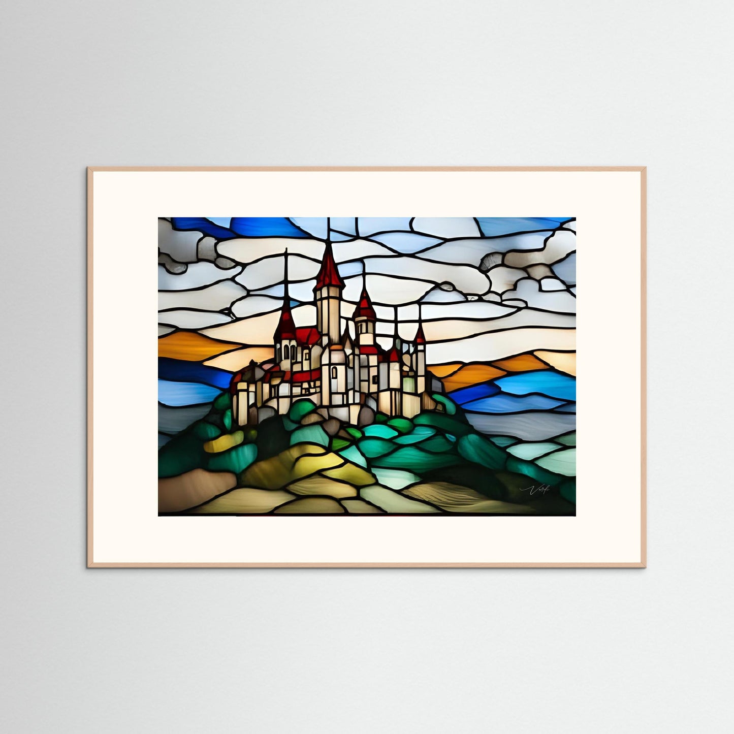 CASTLE ON THE HILL by Verdi Art