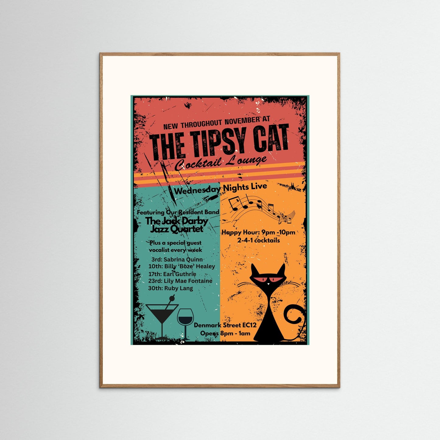 THE TIPSY CAT: Wednesday Nights Live by Verdi Art