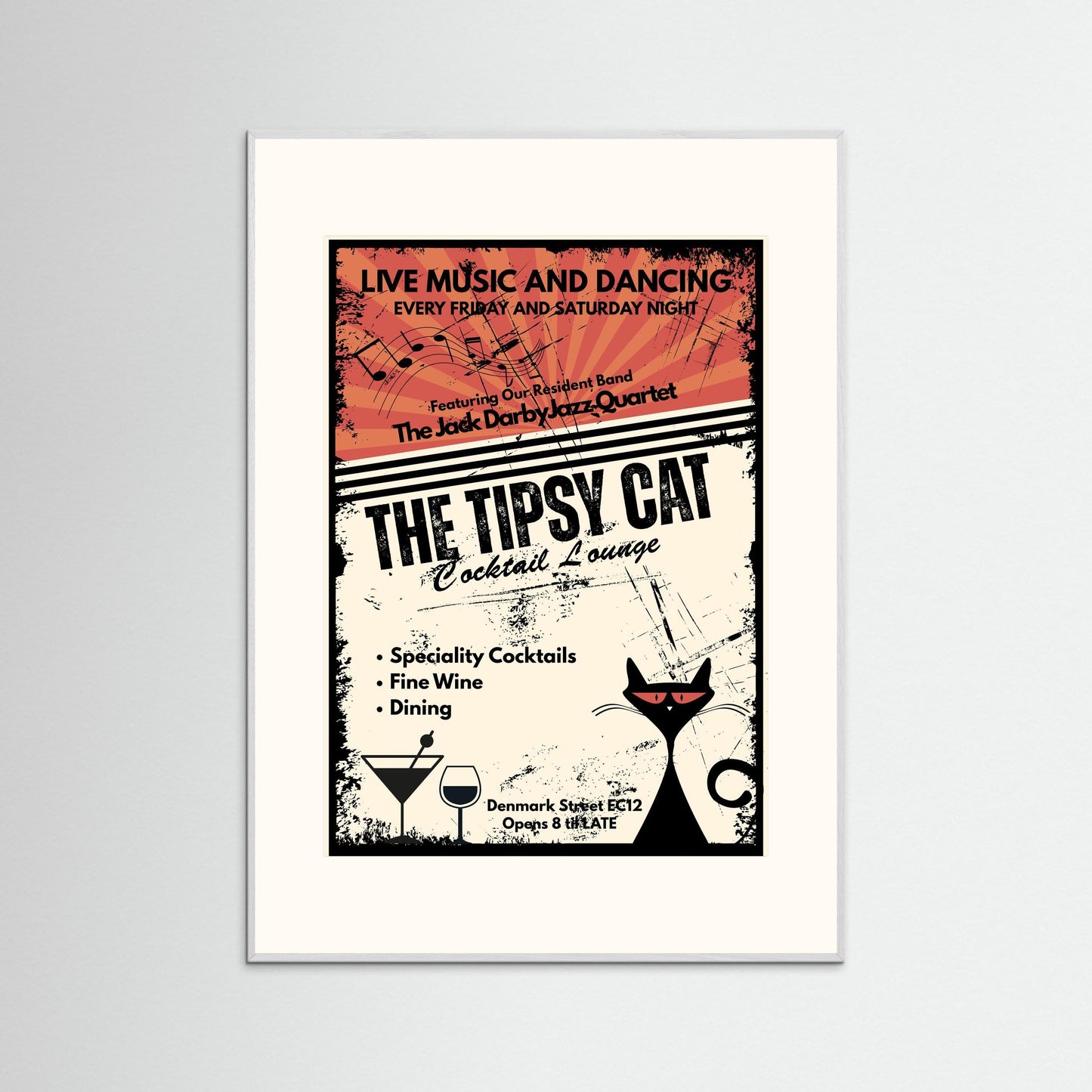 THE TIPSY CAT: Cocktail Lounge by Verdi Art