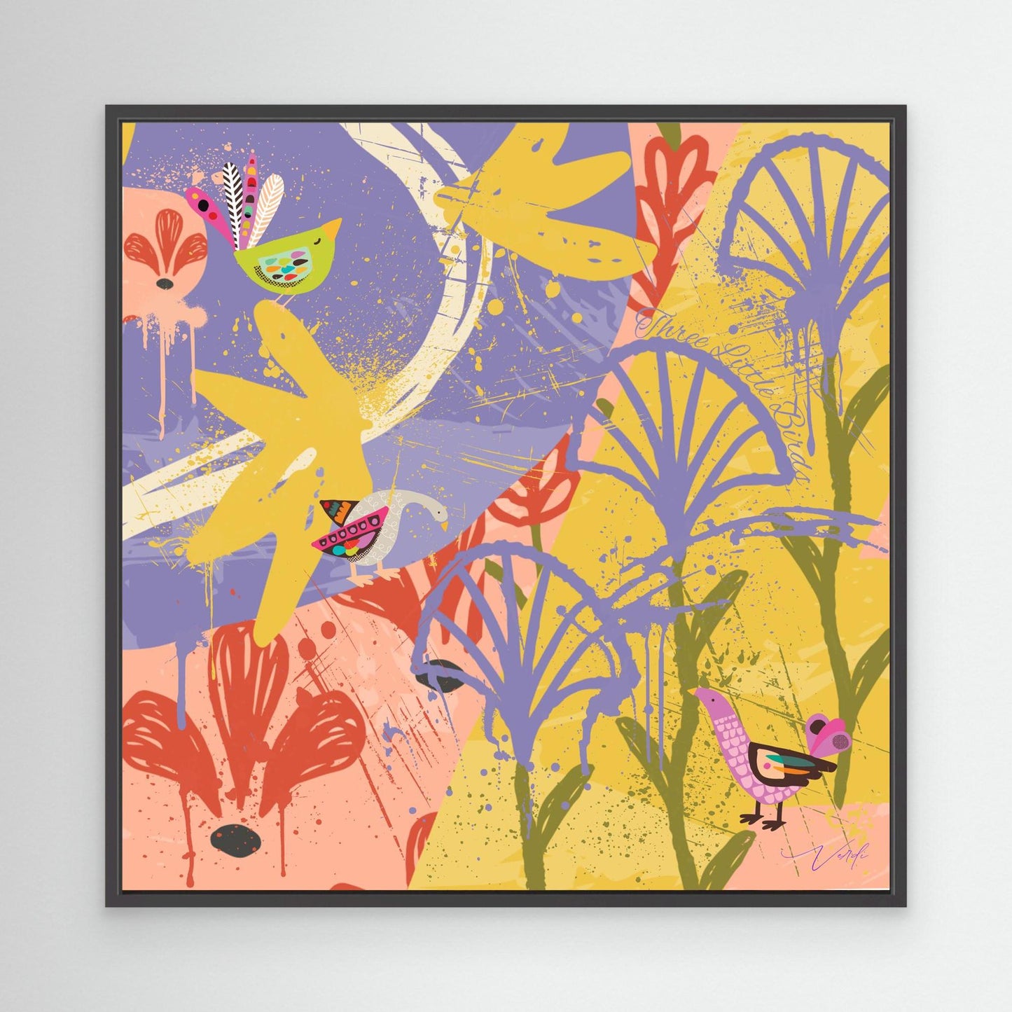 THREE LITTLE BIRDS by Verdi Art