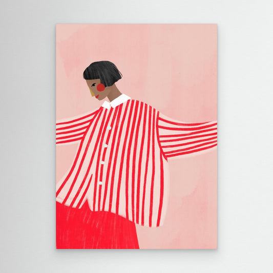 The Woman With the Red Stripes by Bea Müller